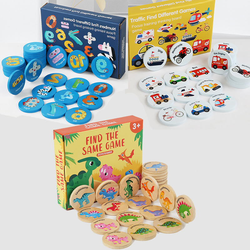 Board Game Of Life - Drewniana edukacyjna gra pamięciowa dla dzieci,