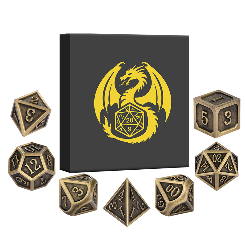 7 sztuk/zestaw Metalowe Kostki – Board Game Roleplay recenzja i cena